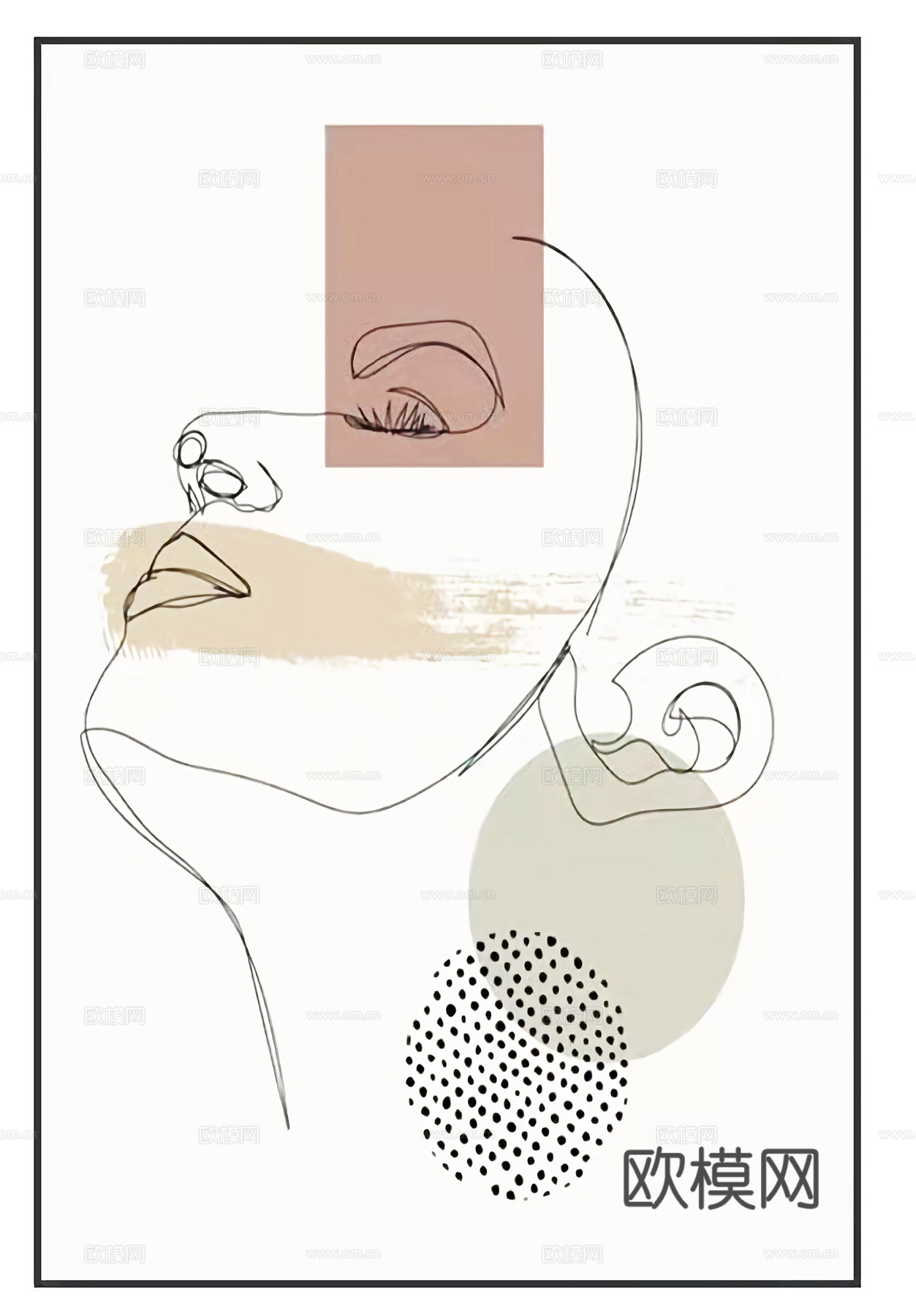 现代线条挂画  人物挂画 装饰画