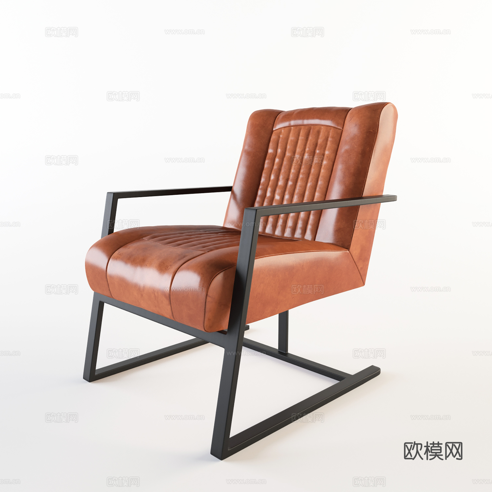 现代办公椅 培训椅 会议椅 职员椅3d模型