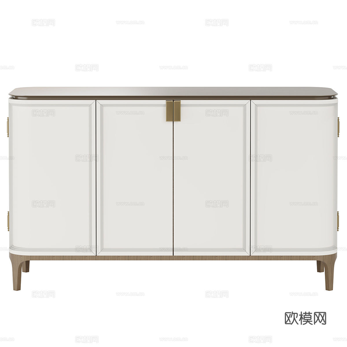 新中式边柜 斗柜 矮柜3d模型