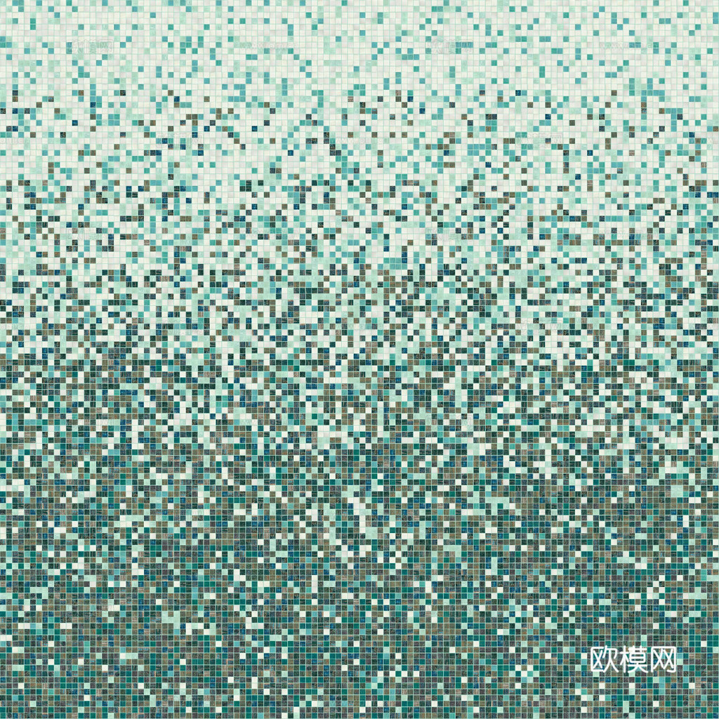 绿色渐变马赛克瓷砖