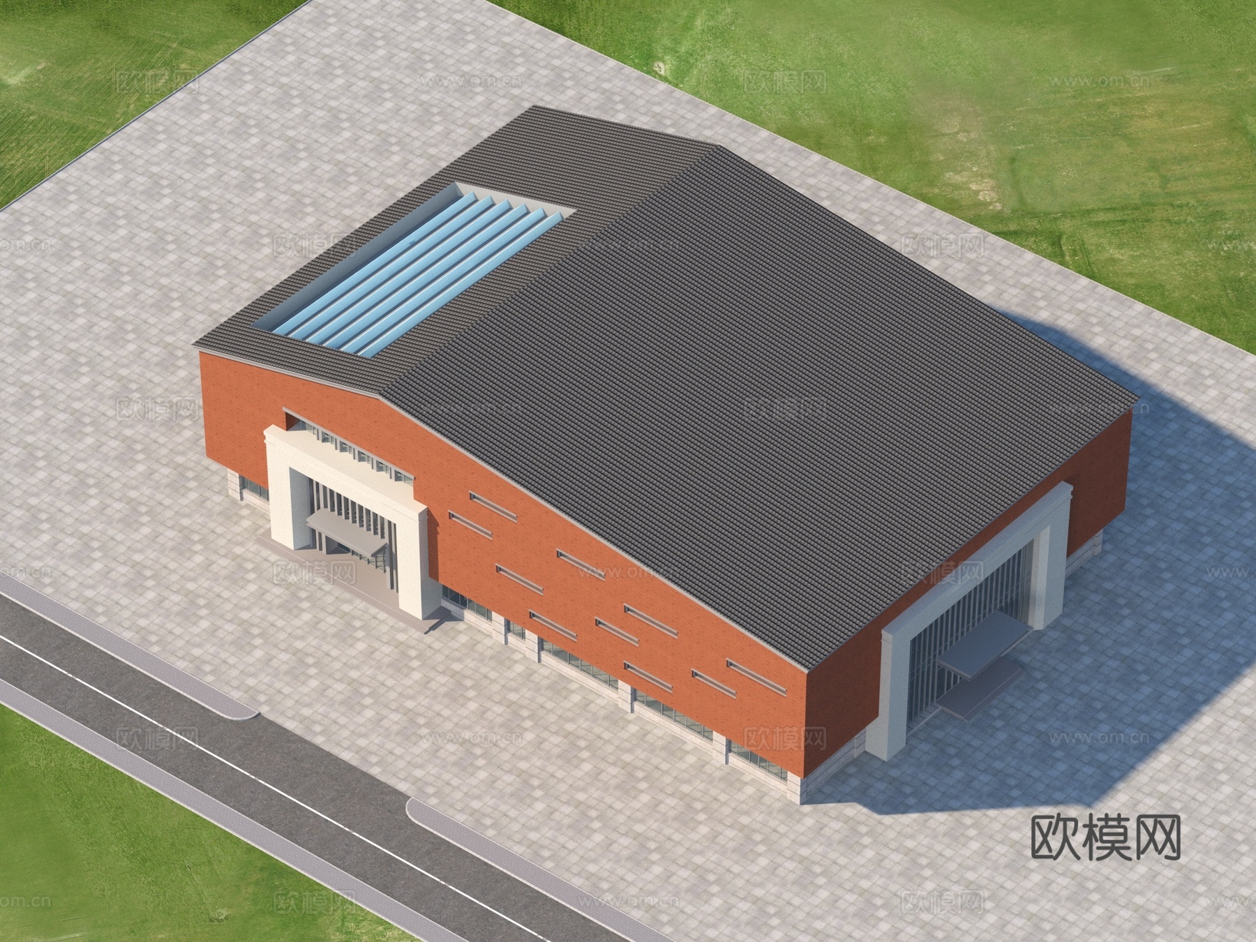 建筑 学校 宿舍 教学楼3d模型
