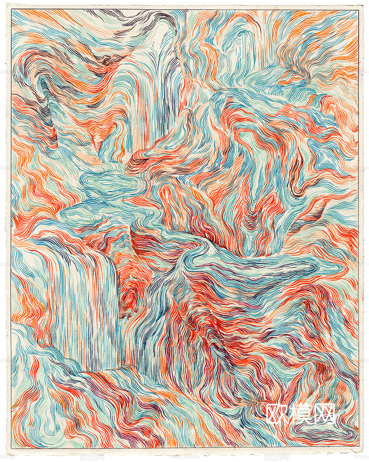 现代装饰画  油画 抽象画