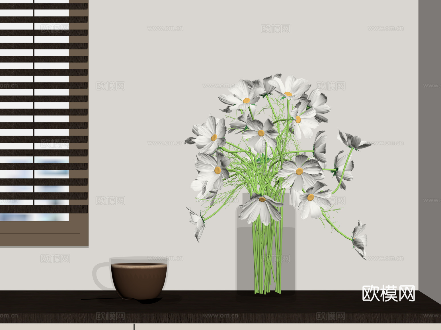 019花瓶 现代花瓶摆件su模型