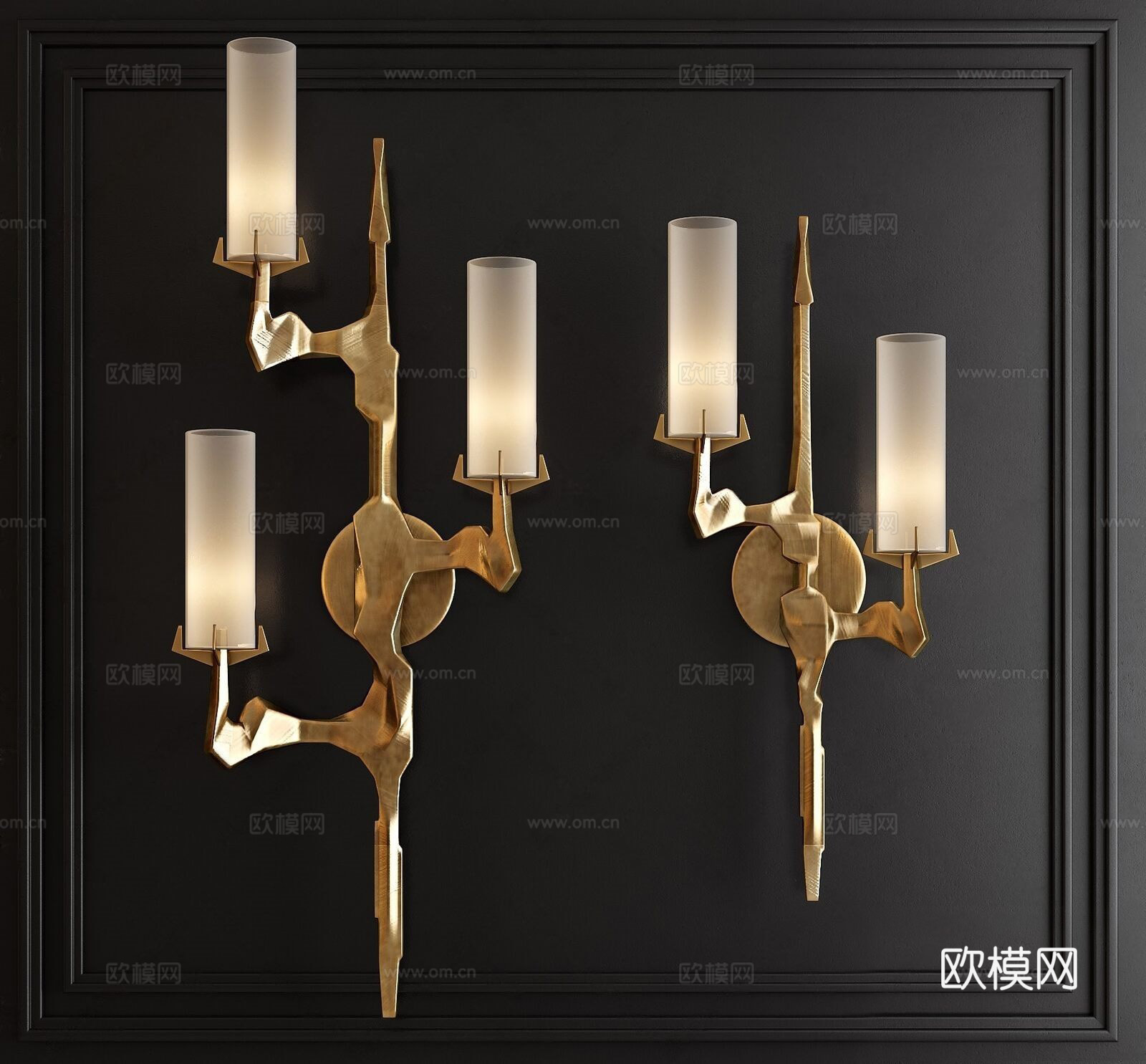 现代轻奢壁灯su模型下载