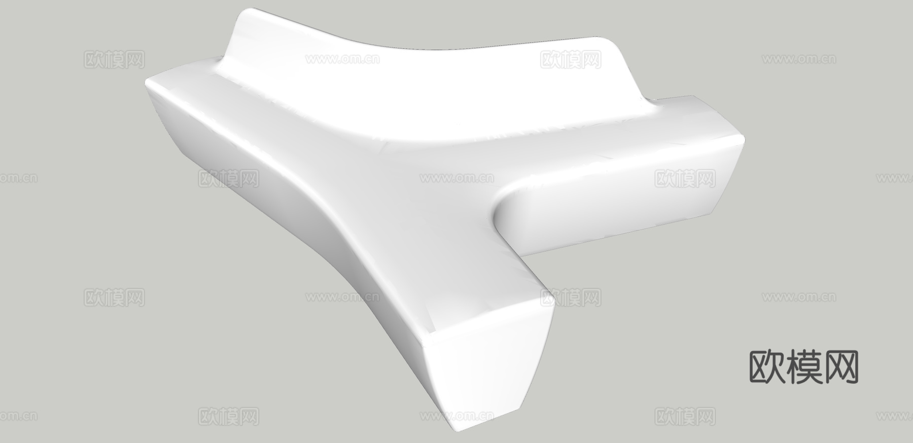 现代创意坐凳公用椅su模型下载下载