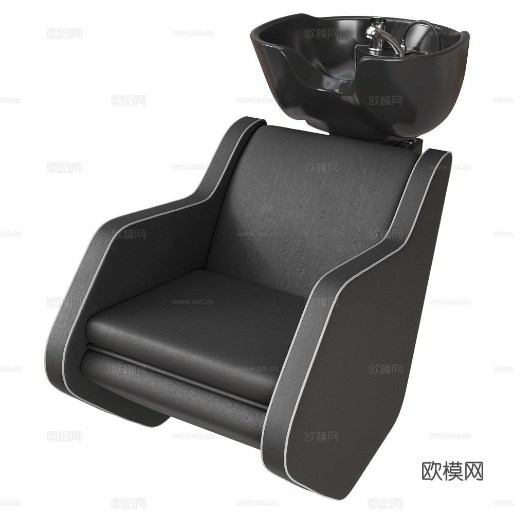 Nelson 现代洗头椅 发廊洗头椅 躺椅 洗发椅 发廊设备3d模型