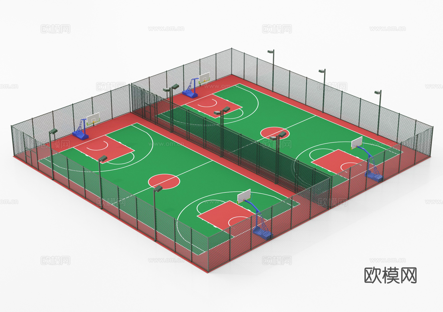 篮球场3d模型