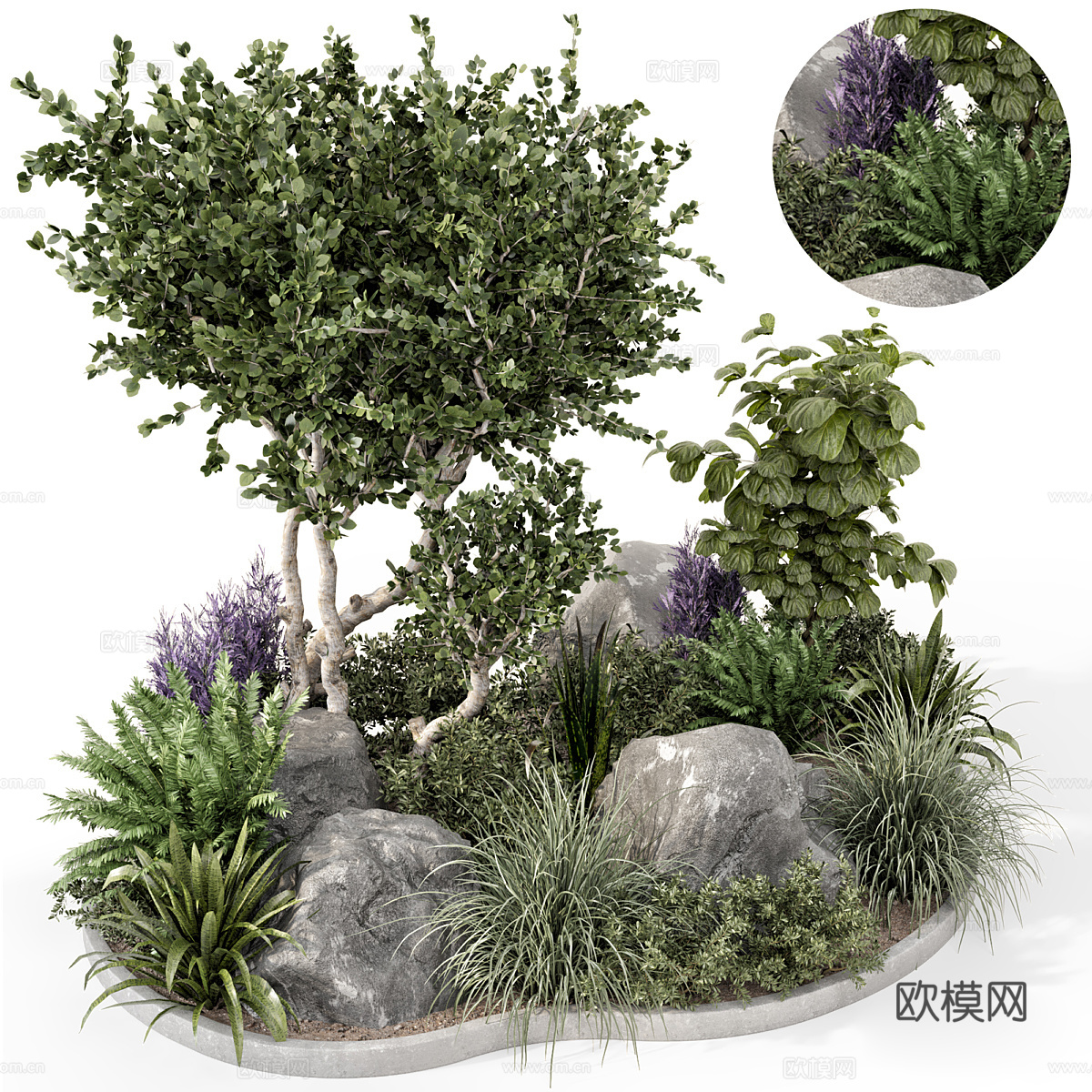植物堆3d模型