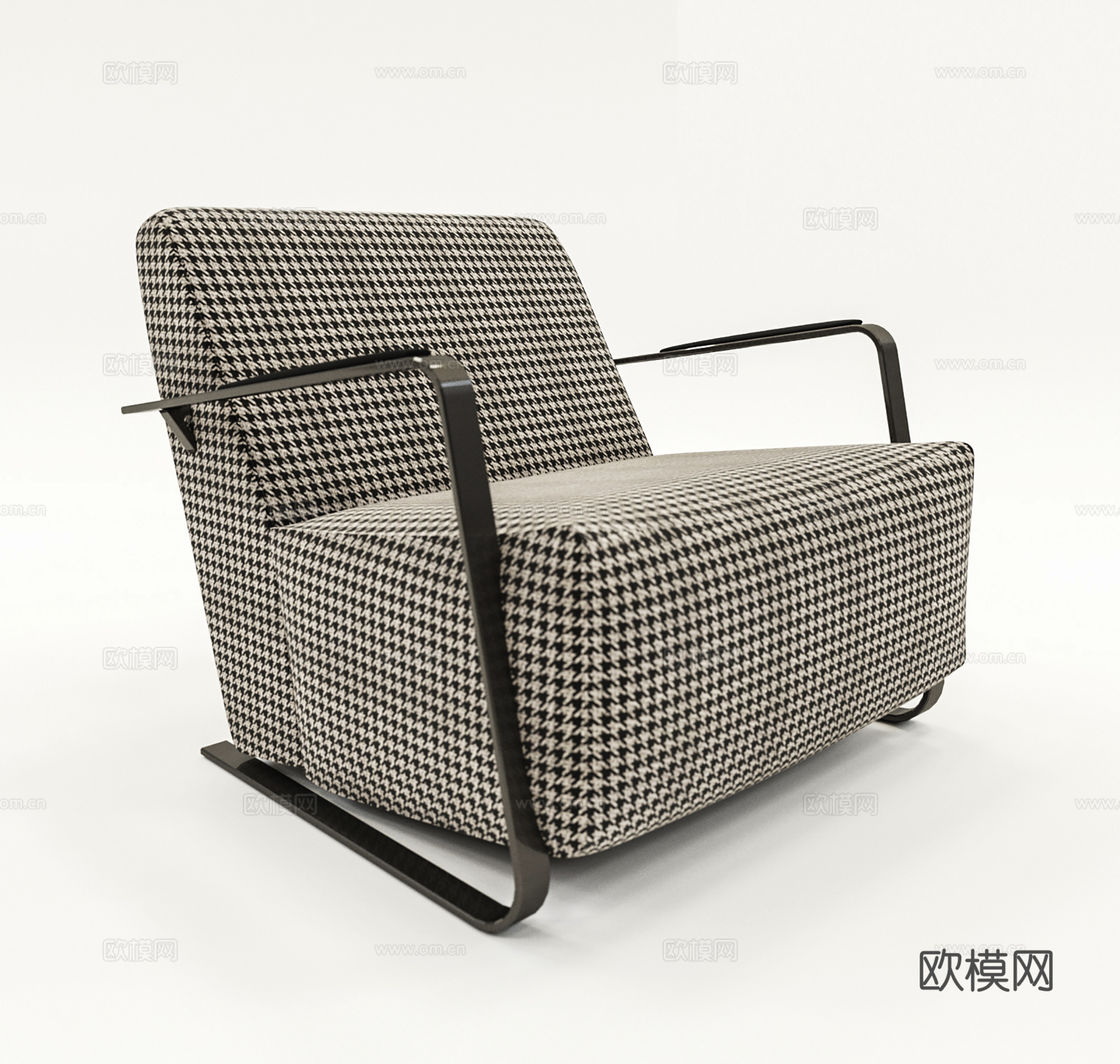 现代休闲椅 布椅 书椅  单椅3d模型