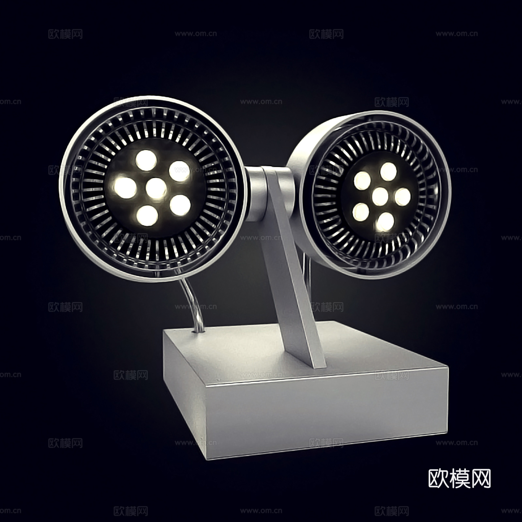 现代应急灯  通道照明灯3d模型