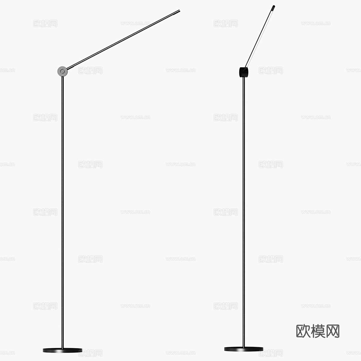 现代极简落地灯3d模型