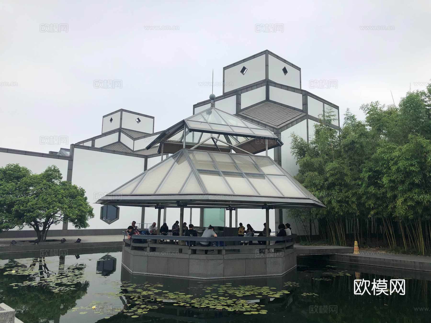 现代凉亭景观亭su模型下载