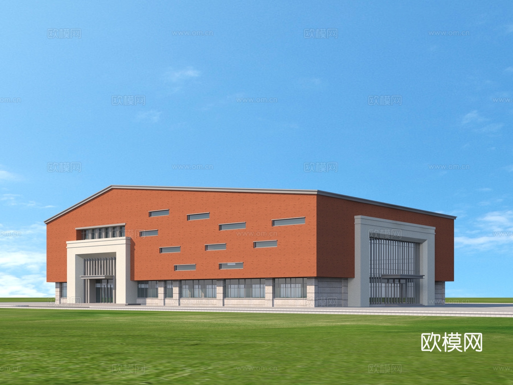 建筑 学校 宿舍 教学楼su模型
