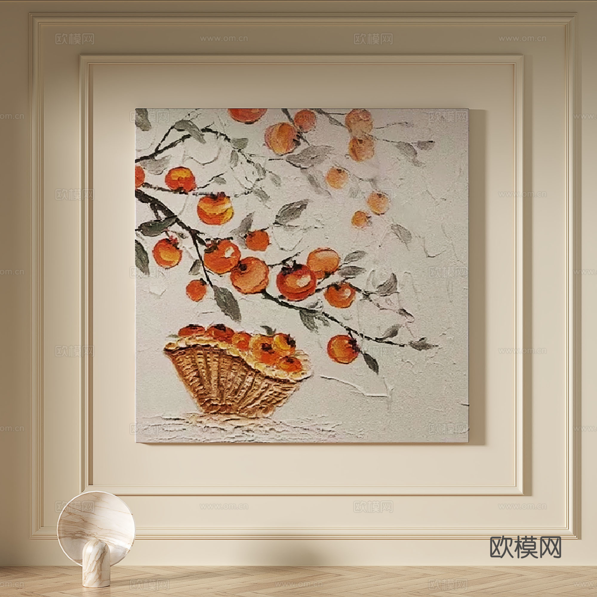 现代，奶油风，轻奢，侘寂，肌理，简约，抽象，装饰画3d模型
