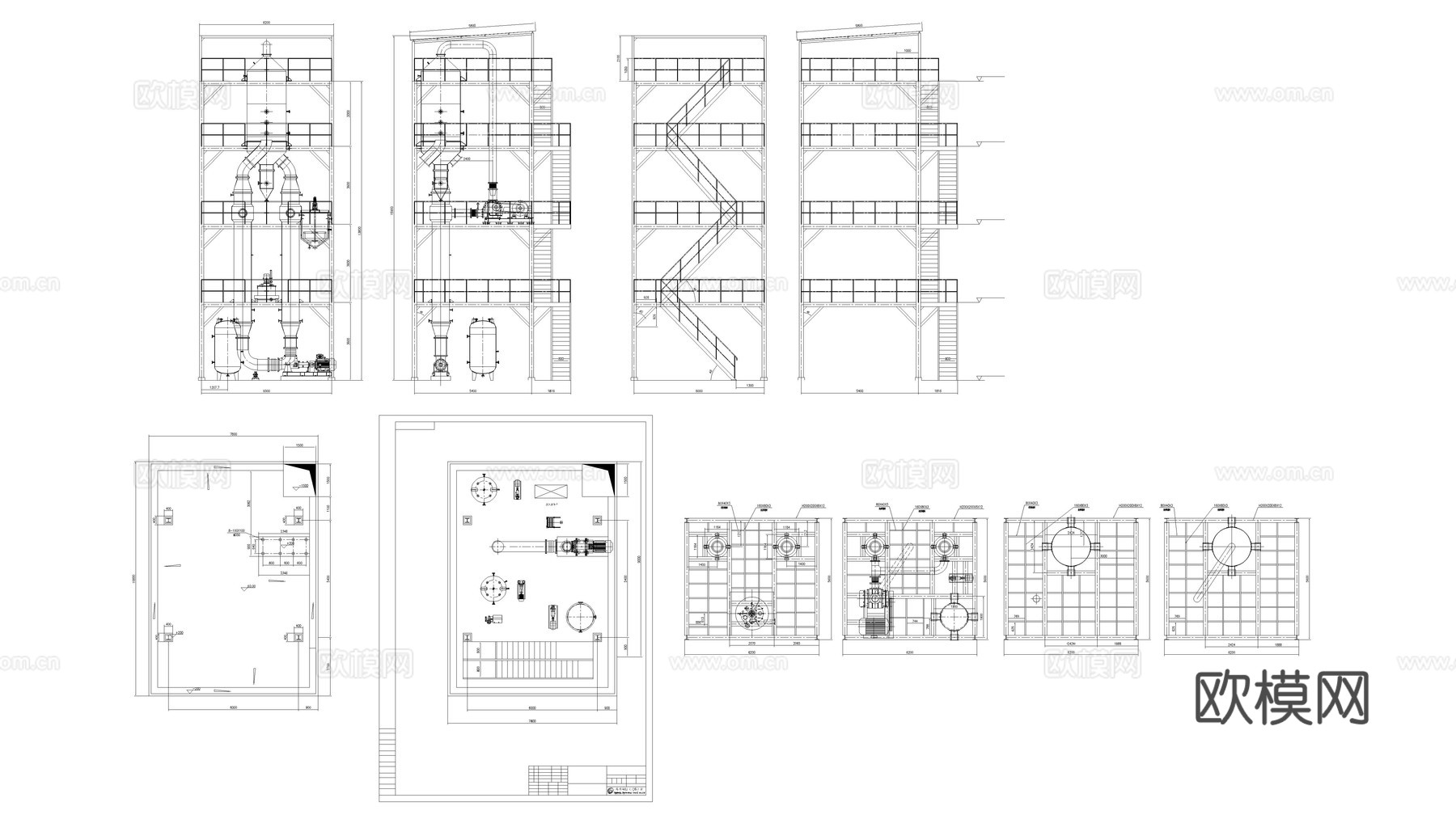 MVR安装布置图cad施工图