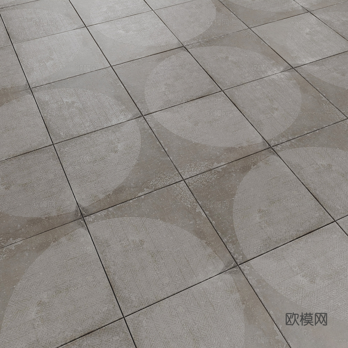 新中式瓷砖 花砖 仿古砖3d模型