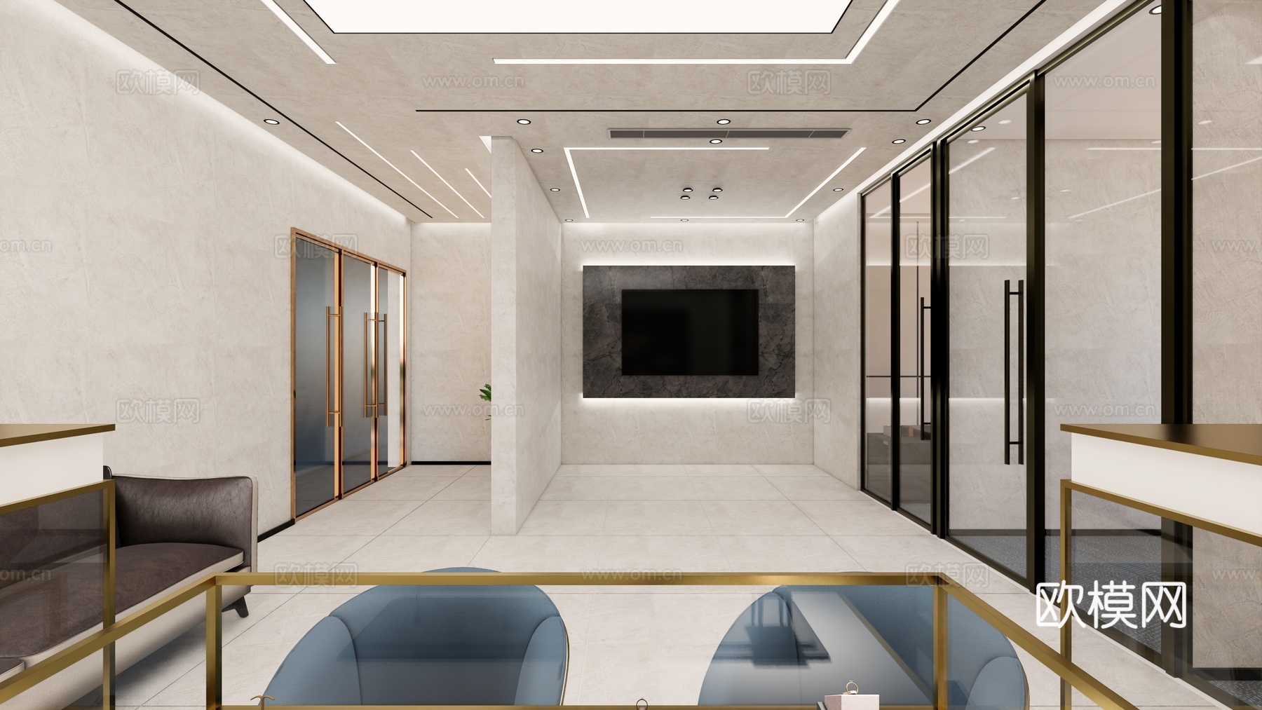 现代珠宝店su模型下载
