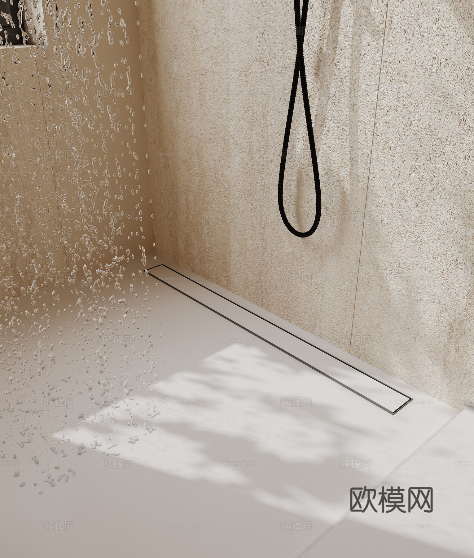 意式极简公卫3d模型