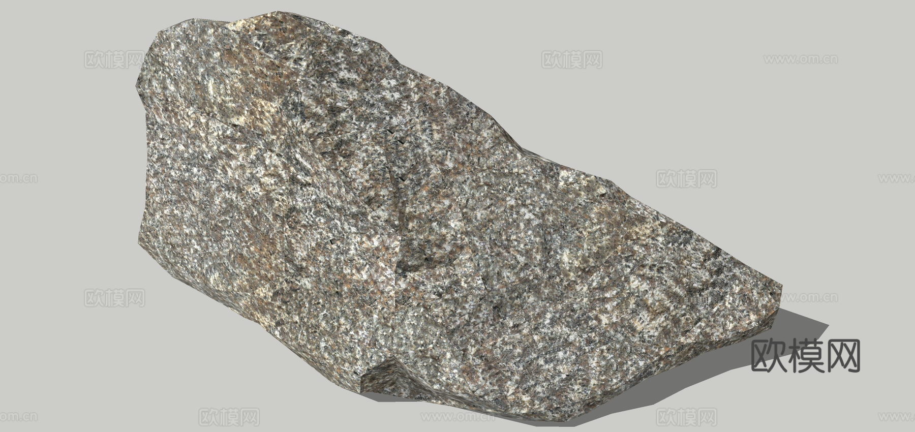 自然风石头石块su模型下载