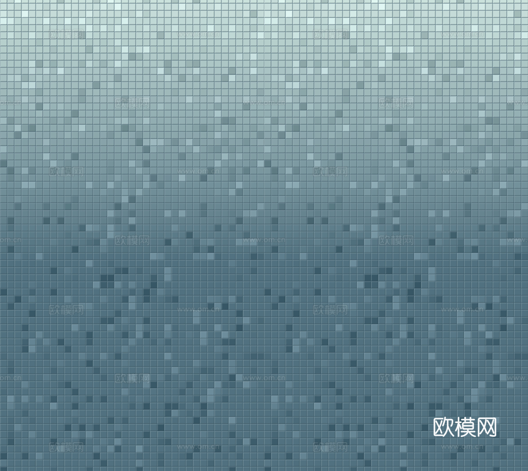 蓝色渐变马赛克瓷砖