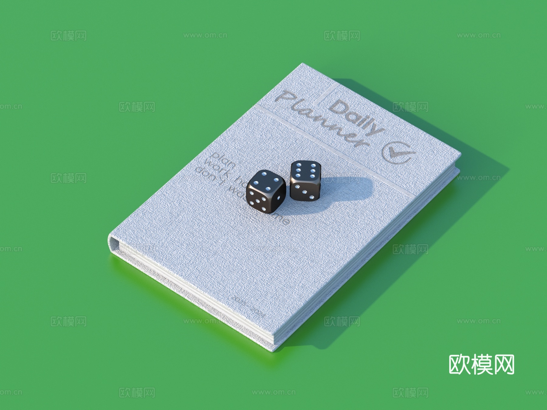 笔记本 骰子 色子 筛子3d模型