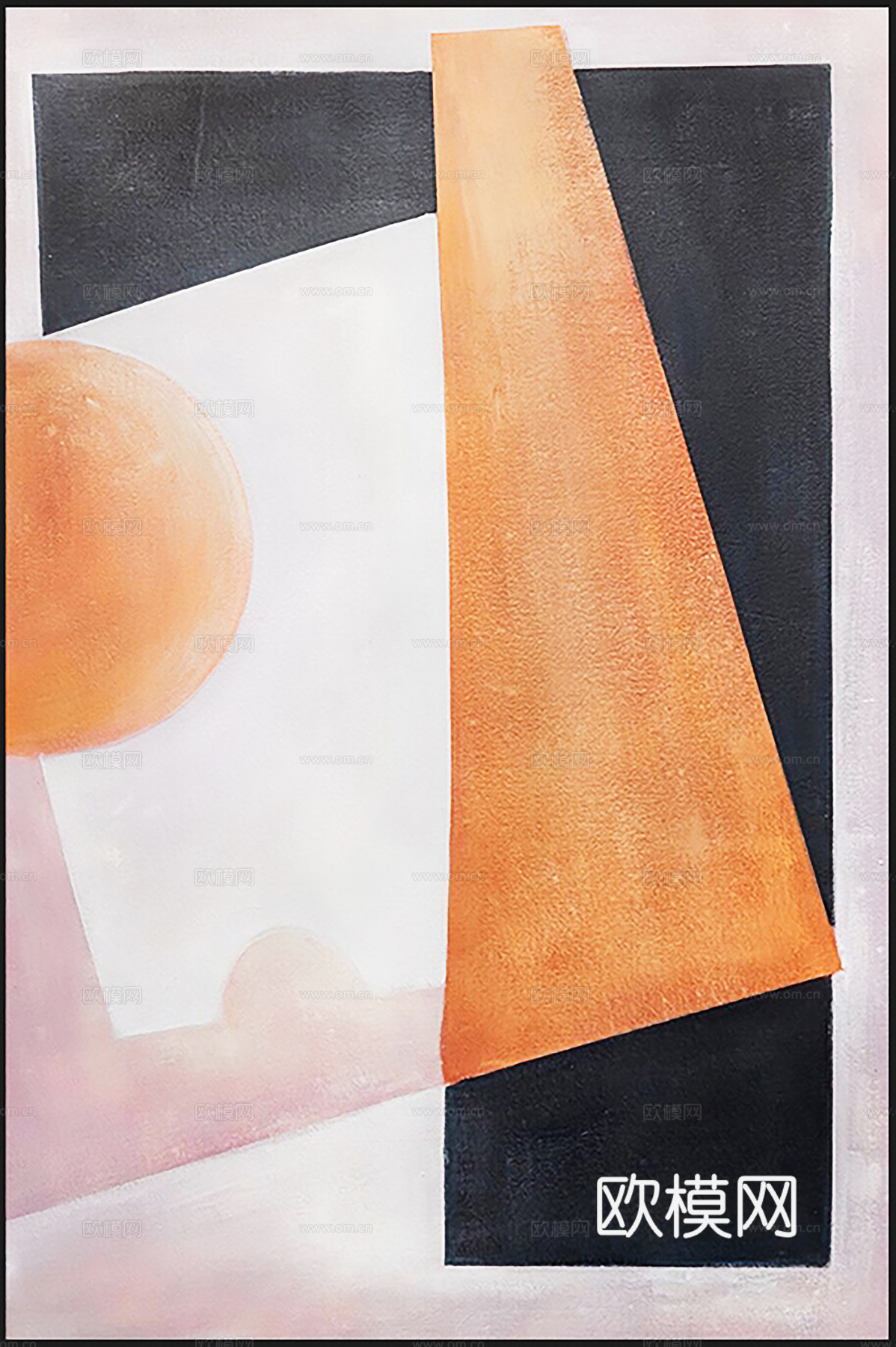 现代装饰画  简约挂画  抽象画肌理画
