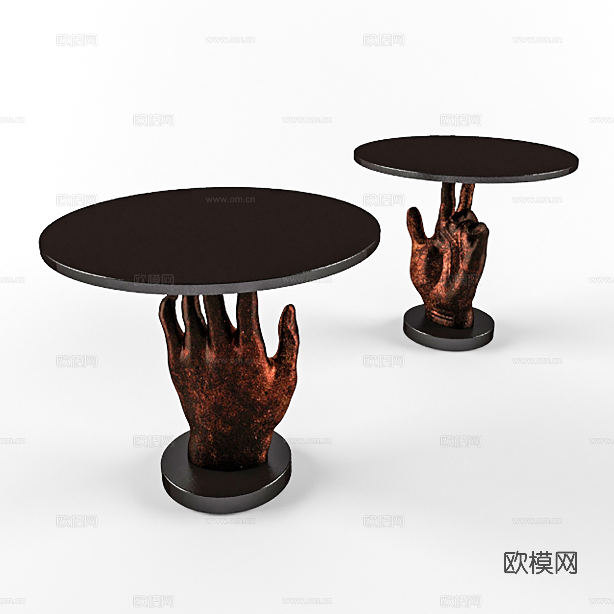 现代茶几  角几 圆几3d模型