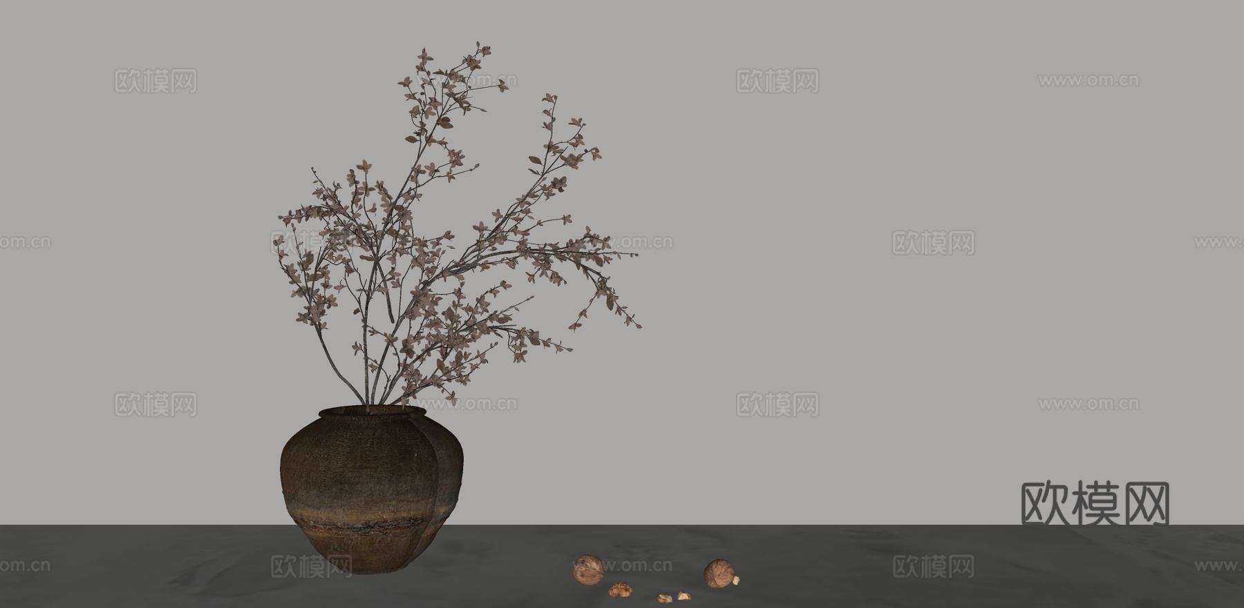 盆栽花瓶su模型