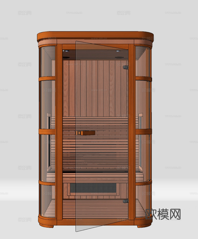 现代单人桑拿房su模型下载下载