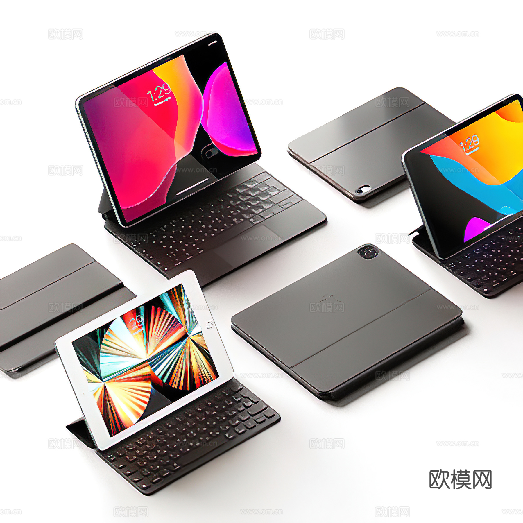 现代平板电脑su模型下载