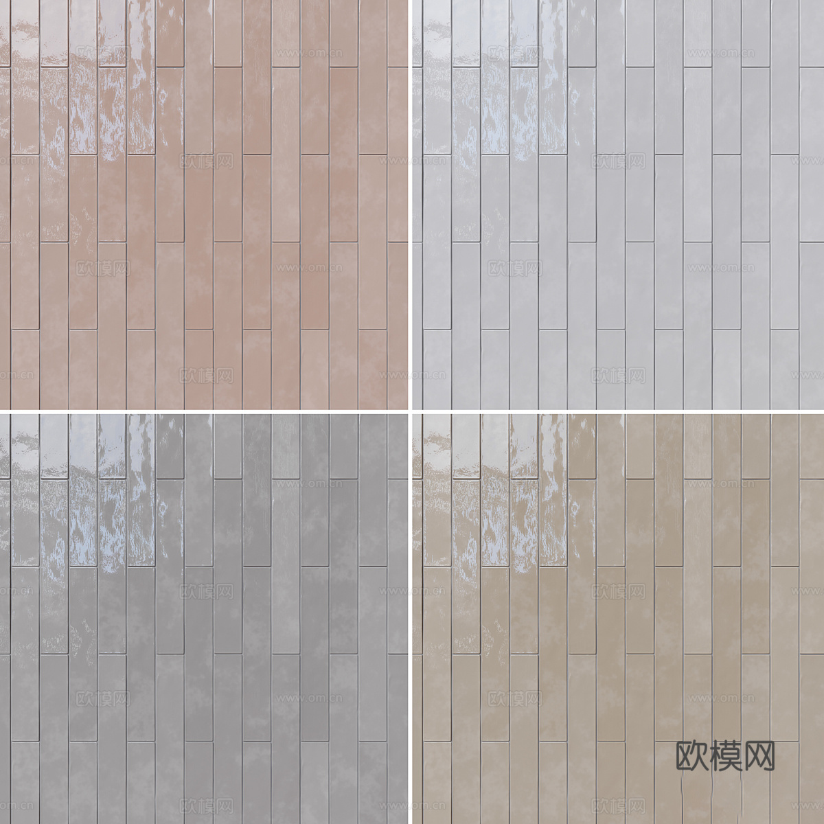 新中式瓷砖 花砖 马赛克瓷砖3d模型