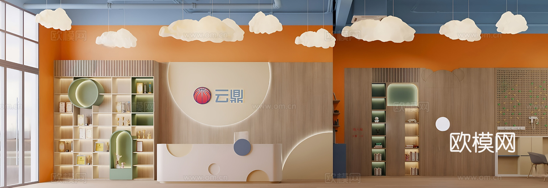 现代其他体育空间 儿童篮球培训3d模型