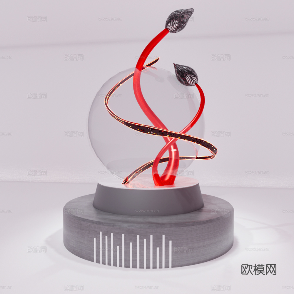 现代雕塑园艺小品su模型下载