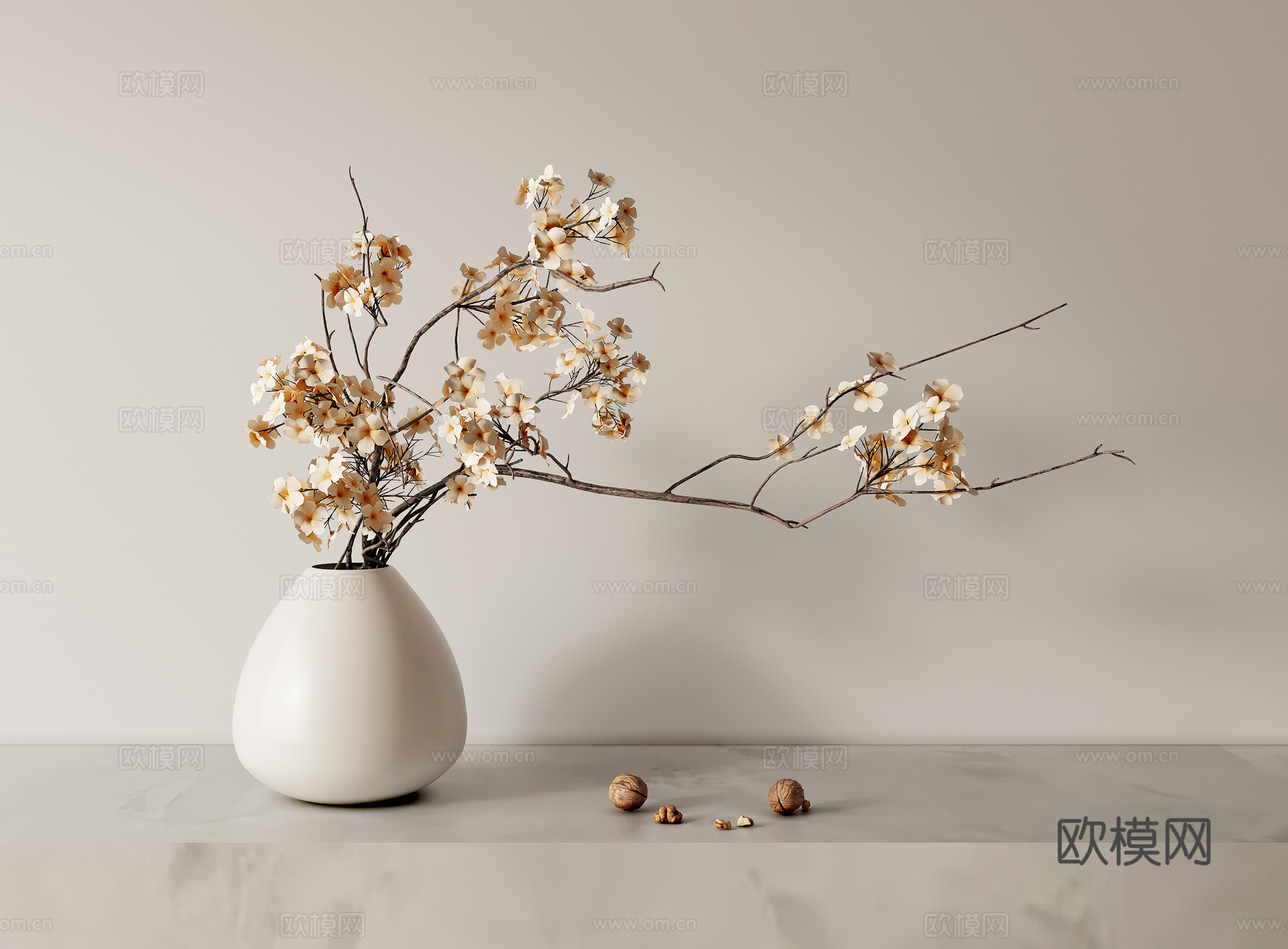 盆栽花瓶3d模型