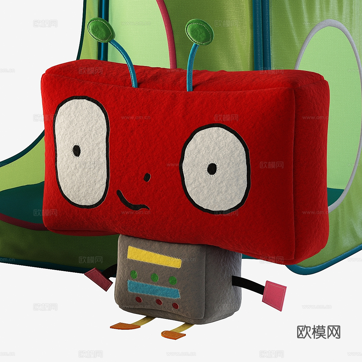 现代儿童帐篷 毛绒玩具3d模型