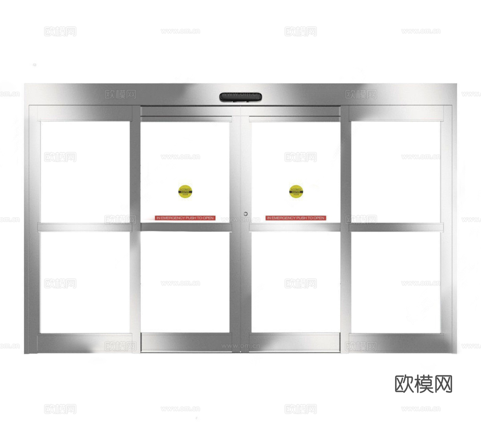 现代电动感应门自动门su模型下载