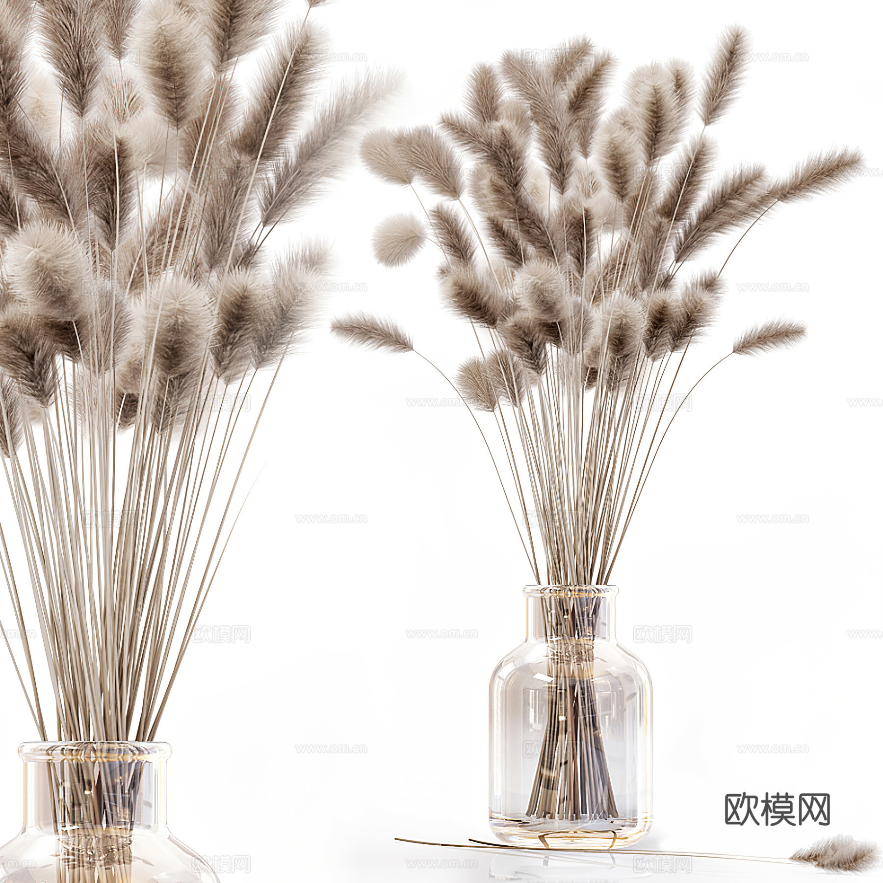 现代花瓶插花su模型下载