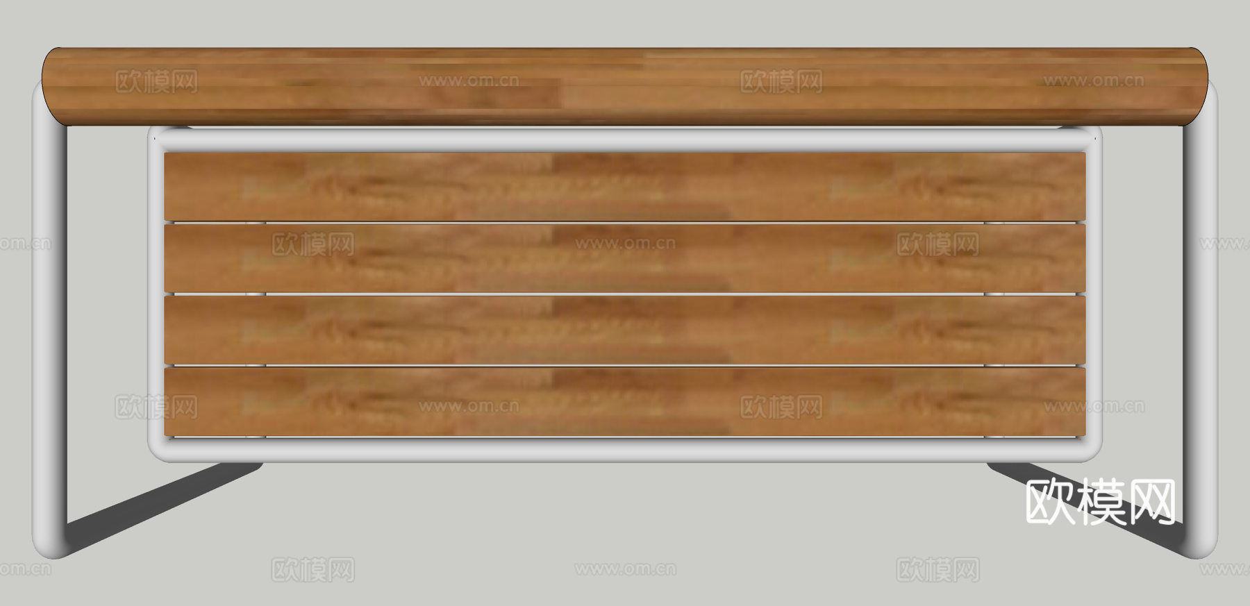 现代创意坐凳公用椅su模型下载下载（渲染图3）