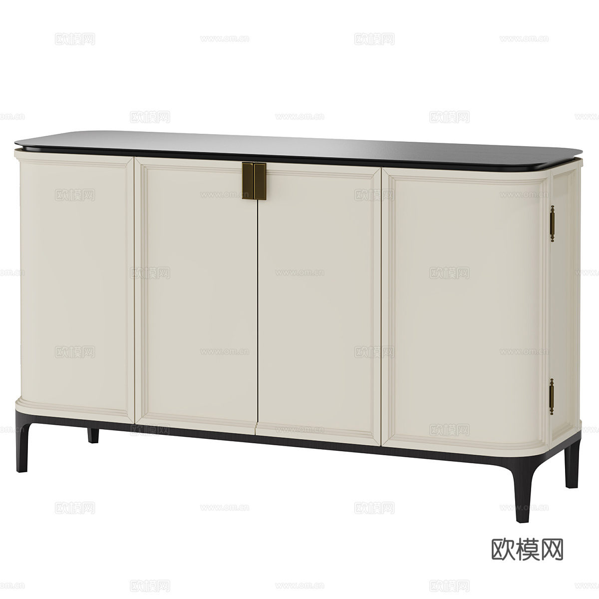 新中式边柜 斗柜 矮柜3d模型