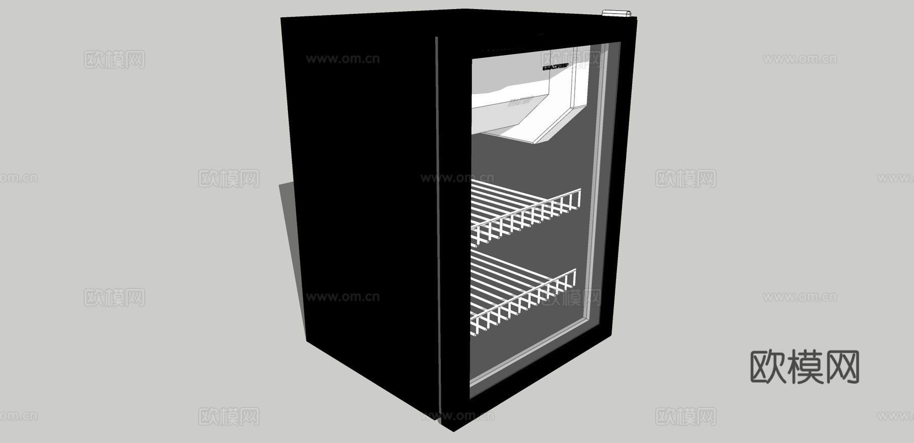 现代烤箱su模型下载