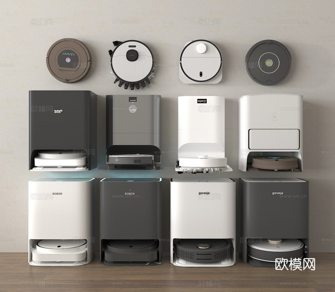 扫地机器人 扫地机3d模型
