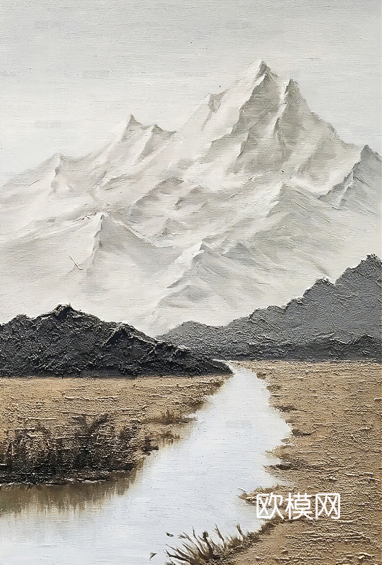 中古风挂画 装饰画 抽象画