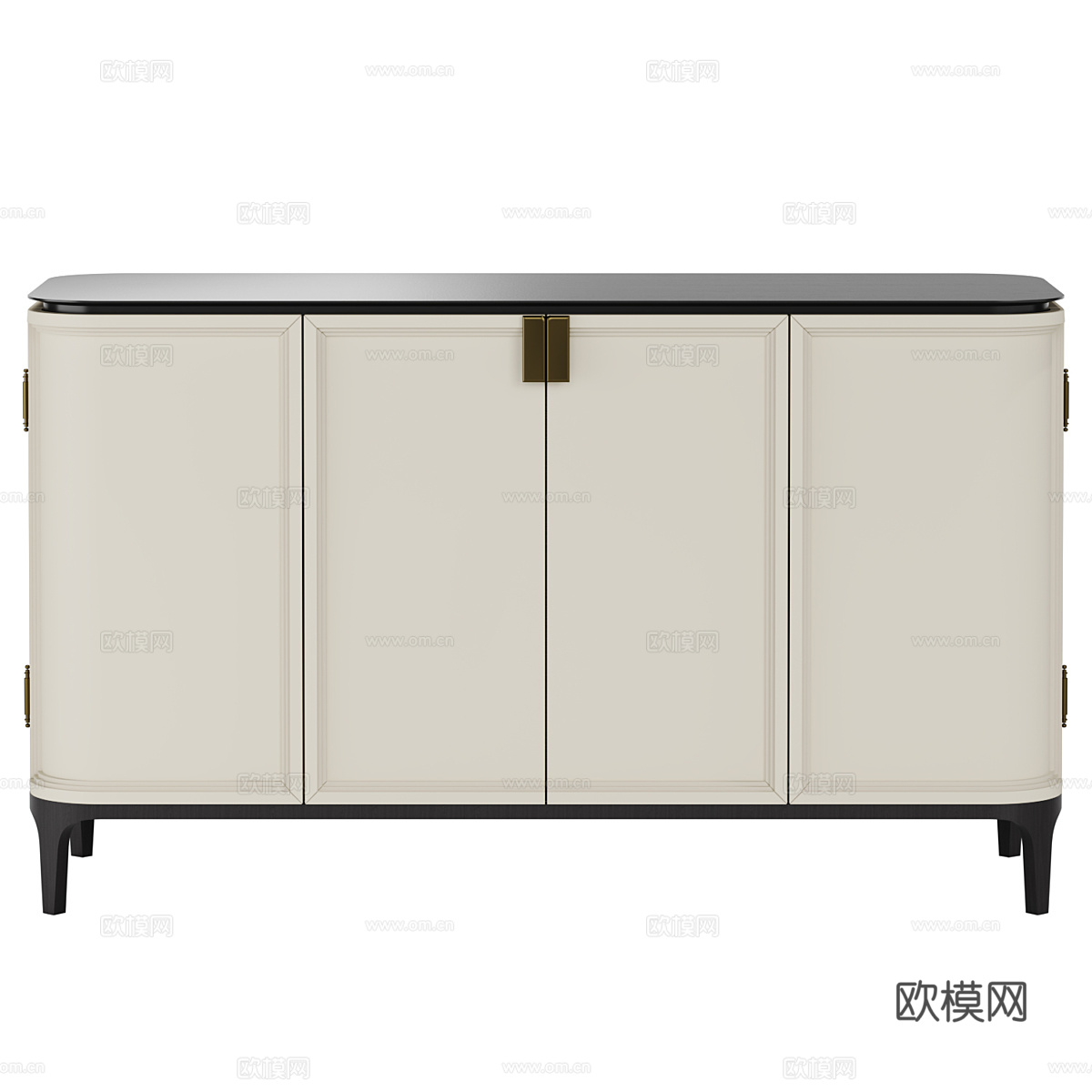 新中式边柜 斗柜 矮柜3d模型