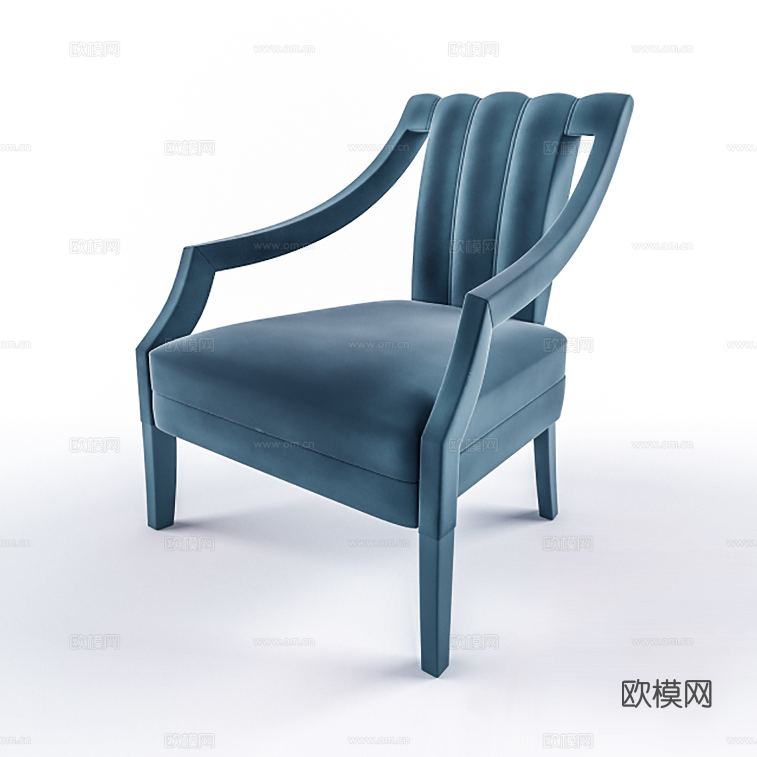 现代休闲椅 布椅 书椅  单椅3d模型