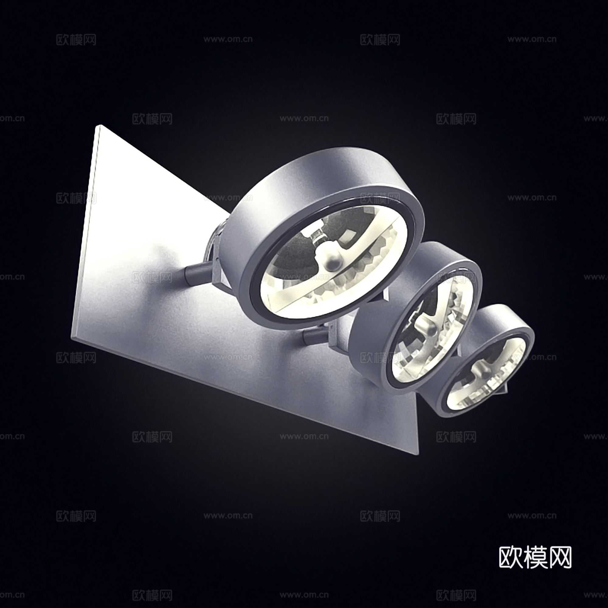 现代应急灯  通道照明灯3d模型