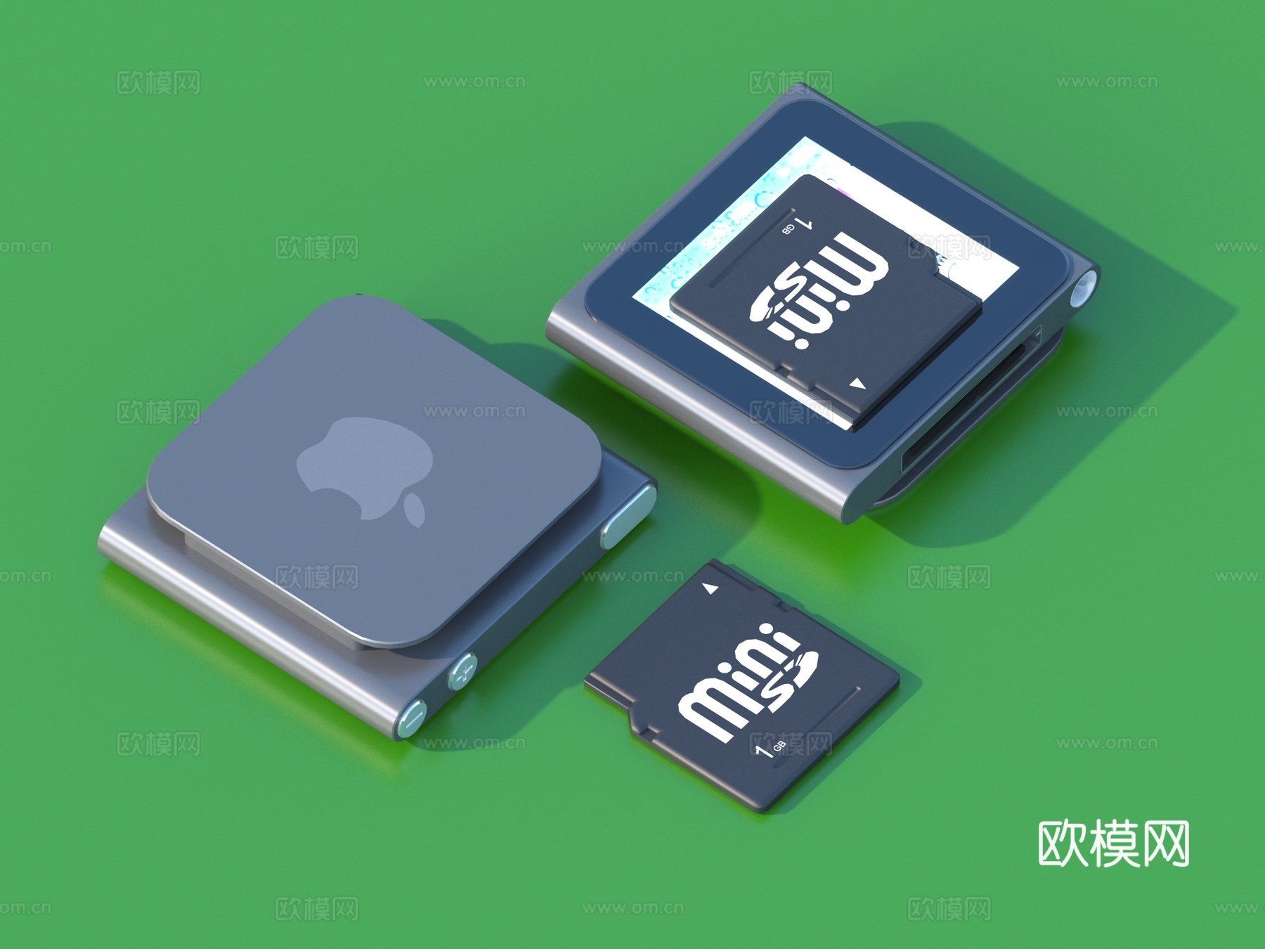 读卡器 内存卡 数据卡 SD卡 存储卡3d模型