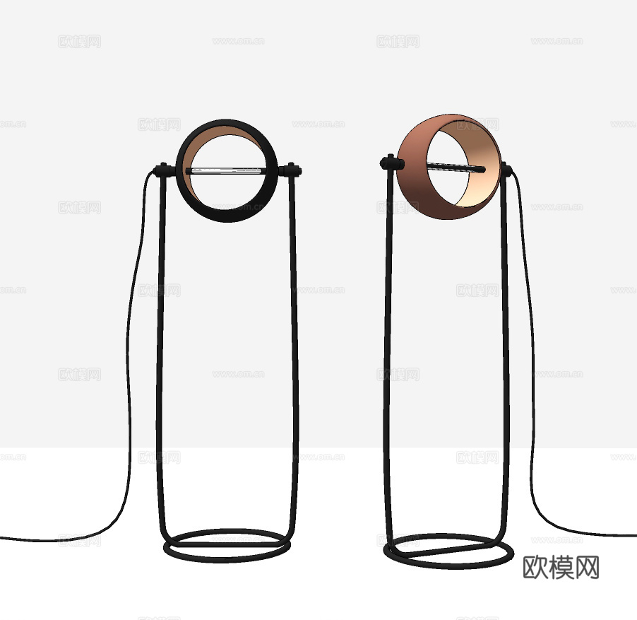 现代创意落地灯su模型下载