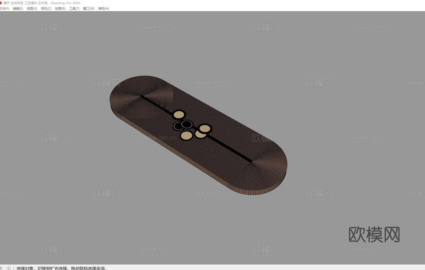 硬币 生活用品 工艺摆件 艺术品su模型