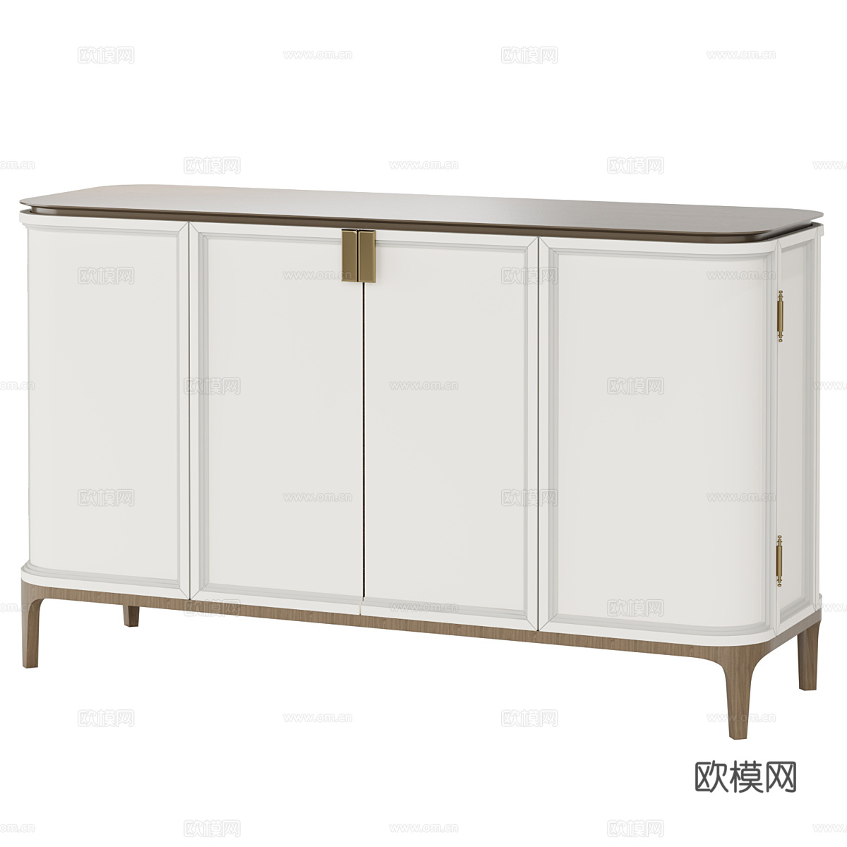 新中式边柜 斗柜 矮柜3d模型