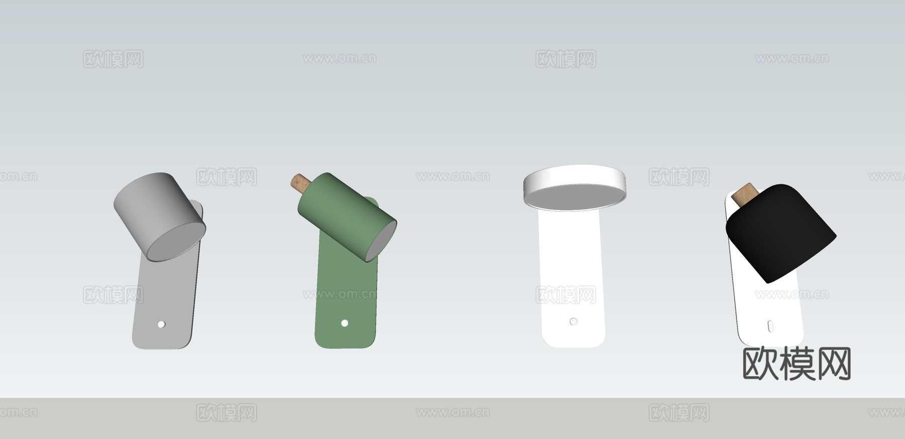 现代时尚壁灯su模型下载